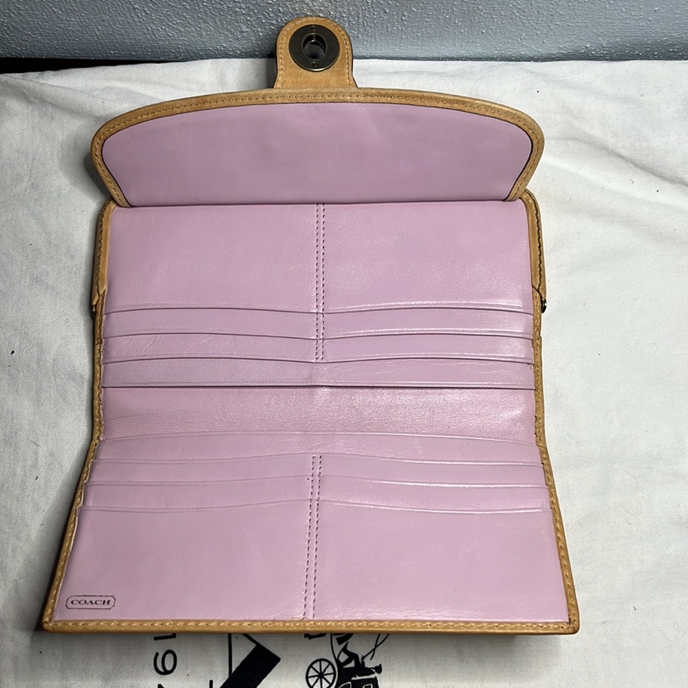 Coach ‘07 Legacy Camel Leather GiGi Tote Carryall + Full Size Camel Wallet *SET* - Picture 10 of 11